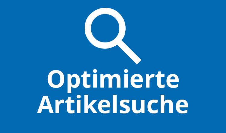 Optimierte Artikelsuche